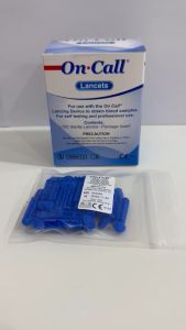 Acon On Call ONCALL Round Sterile Blood Lancet 30G alcon 艾易康刺血针 测血糖针头30G细针 lancets darah 28g 30 g