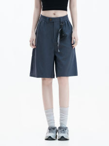 zuocisankon | Waist Bag Design Straight Shorts