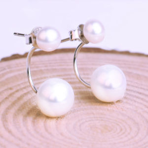 Ear Studs Blowing Song Hye-Qiao Elegant Natural Pearl