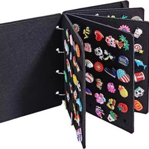 Pin จอแสดงผลหนังสือ Pin Storage Case ปฏิบัติ Felt Pin Organizer กระเป๋าป้องกันเข็มกลัดต่างหูผู้ถือหน้า