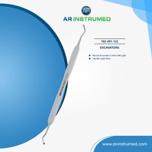 AR INSTRUMED Round Excavator AR Light Handle Light Grey 102-760-1LS Professional Dental Instrument