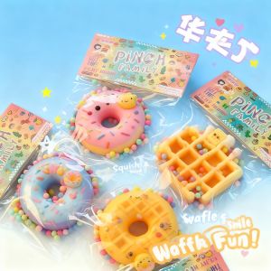 Bandai | Kawaii Donut Plush Cat Paw Squeeze Toy Stress Relief Sensory Play Blind Bag Cute Internet Viral