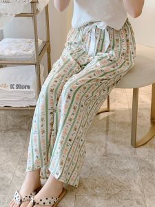 KASIHAN | Women Loose Wide Leg Cotton Blend Pajama Pants