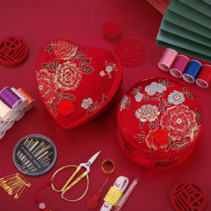 Wedding Sewing Kit Womens Dowry Supplies Complete Collection of Dowry Wedding For Home Practical Sewing Kit Storage Box Set