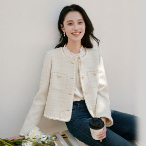 XIANGYING | Wool Blend Elegant Short Coat for Women
