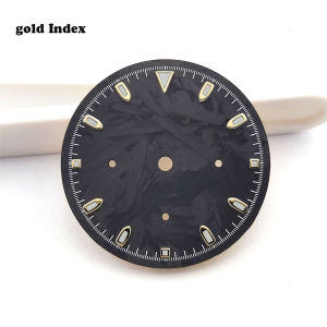 VK63 Dial 6 hands Quartz dial fit VK63 Movement Green luminous chronograph function watch dial Multifunctional carbon fiber dial