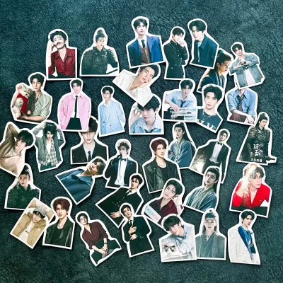 สติ้กเกอร์ไดคัทจางหลิงเฮ่อน่ารักไม่ไหว1เซตมี36ขิ่นสีสวยกันน้ำ