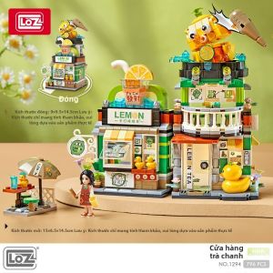 ZHE GAO BLOCKS | Đồ Chơi Xếp Hình Nhà Gấu Trúc Kiểu Cổ Điển