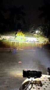 1 đôi đèn trợ sáng 3 mắt siêu led dùng chung 12v 24v