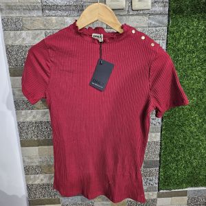 ONLY Blue Behaviour Women Casual Ribbed Shirt | True to Size