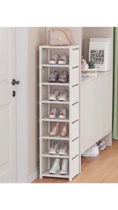 ชั้นวางรองเท้า ชั้นรองเท้า ชั้นเก็บรองเท้า ตู้เก็บรองเท้าสไตล์มินิมอล ดีไซน์ความสูงได้ ชั้นวางรองเท้าประหยัดพื้นที่ พร้อมส่ง EQ