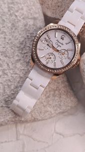 JAM TANGAN WANITA ALEXANDRE CHRISTIE 2A74 AC2A74 CERAMIC ORIGINAL GARANSI FREE BATERAI