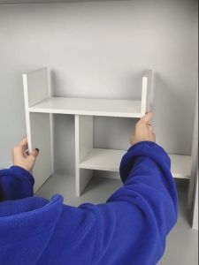 ชั้นวางหนังสือ 72cm สีให้เลือก บนโต๊ะ ชั้นหนังสือ ตกแต่งโต๊ะ 72cm แท่น Small Bookshelf