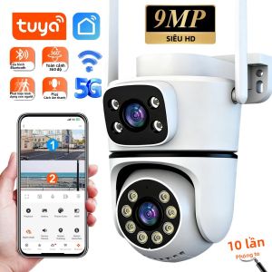 Camera Wifi PTZ Tuya 9MP HD Với Tầm Nhìn Ban Đêm Màu Sắc AI Tự Động Theo Dõi Sử Dụng Trong Nhà Và Ngoài Trời Camera IP An Ninh CCTV Giám Sát Âm Thanh Và Video
