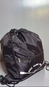 กระเป๋าหูรูดสีดำ drawstring backpack 抽绳背包