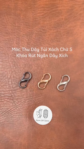 Móc Thu Dây Túi Xách Chữ S - Khóa Rút Ngắn Dây Xích | Phụ Liệu Làm Túi Da Handmade DIY