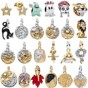 Bộ Trang Sức Bạc 925 Sterling Silver Zodiac Cat Flower Charm - Vòng Cổ Mặt Dây Chuyền & Bông Tai Dành Cho Nữ Quà Tặng Sinh Nhật