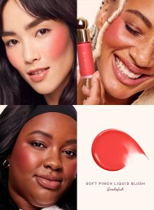 Rare Beauty Soft Pinch Liquid Blush Silky and Glide On Smooth Long Lasting Plump Happy Joy Lucky Love Blush Seamless Dewy Makeup