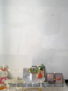 New Patent【Anti-light】8K HD metal anti-light projector screen pull down roll up white screen for projector screen with no stand wide 100 inch big portable motorized projector screen wall pull up for outdoor