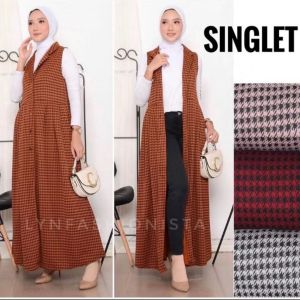 LYNFASHIONISTA-CARDIGAN WANITA PANJANG FASHION MUSLIMAH SEMI RAJUT MOTIF HONSUT KANCING HIDUP/752