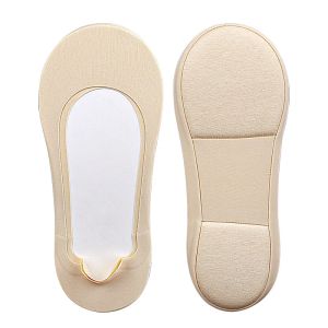 2/4Pcs Boat Sock Plantar Fasciitis Shoes Insole Socks Insoles for Feet Women Shock Absorbing Sole Invisible Non Slip Shoe Pads