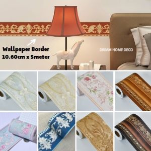 10.6cm x 5 Meters 3D Waistline Decorative Stripe Border Wallpaper Wall Skirting Wall Stickers 装饰墙贴踢脚线腰线Kertas Dinding Sempadan Jalur Hiasan Garis Pinggang