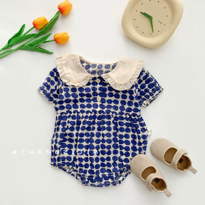 Cute Collar Summer Romper for Baby Girls Clearance