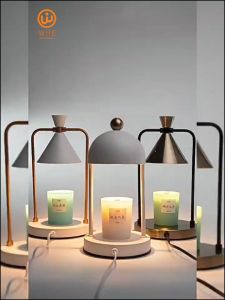 【Local Delivery】Korea Candle Warmer Remote control Lamp Melting Wax Light Scented Candle light Dimming Table Lamp adjust brightness creative bedside lamp Warmer Lamp Electric Candle Burner Melting Wax Fragrance Dimmable Light warmer lamp