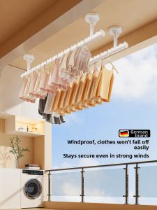 MINGZHI | Anti-Wind Reinforced Balcony Drying Rod