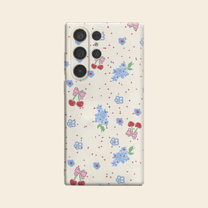 cherry bow floral ditsy Luxury Fashion Full Lens Protective Case for Samsung Galaxy S26 S25 S24 A56 A36 Plus Ultra