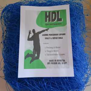 jaring penghalang lapangan 6x12 untuk bola voly atau untuk pengaman lapangan lain nya