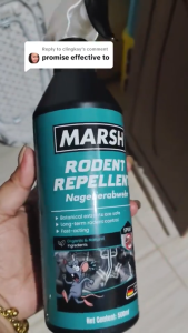 Marsh Mouse Rat Repellent Spray Pest Control for Home Car Engine Pipe 500ml