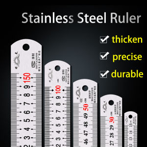 Steel ruler 1m stainless steel ruler iron steel ruler thickened hard ruler 15cm/30cm/50cm high precision steel plate ruler