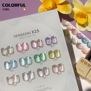 พร้อมส่งในไทย สีเจลทาเล็บแคทอาย《 VENDEENI VDN-X25》12สี สีลูกแก้วแคทอาย สีลูกแก้ว ส่งไว! แถม ชาร์ทสี✨