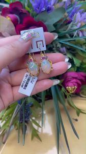 💥ต่างหูโอปอ งานเกี่ยวหูโอปอแท้ อัญมณีเสริมดวง เสน่ห์มงคล โอปอแท้หายาก น้ำสวยคุณภาพดี พลอยคัดเกรด เครื่องประดับของแท้มีใบรับประกันดูแลตลอดการใช้งาน AUFU STORE