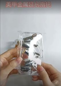 ฟอร์มต่ออะคริลิค/ต่อเล็บเจล แบบใช้ซ้ํา ฟอร์มโครงโลหะ บีบโครง แนบกับนิ้วได้