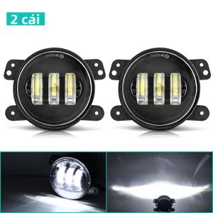 Đèn Sương Mù Phụ Trợ LED 60W 4 Inch Đèn Xi Nhan Phụ Kiện Ô Tô Dành Cho Wrangler JK TJ LJ Dodge Chrysler