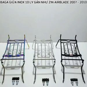 AB 2007 – 2010 Baga Giữa Inox 10 ly Inox Sơn Đen Xi Màu Titan Ốp Pô Gắn Chuẩn Honda AirBlade 2007 – 2010 Chai Phục Hồi Nhựa Nhám Dùng Cho Mọi Loại Xe (Ảnh Tự Chụp) - Lazada