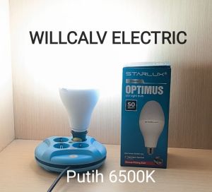 Lampu led mercury STARLUX 50W Optimus Super terang Putih 6500K Kuning 3000K E27