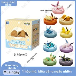HECAN | Trang Trí Ô Tô/Bàn Làm Việc Hình Eevee Ngủ Pokémon