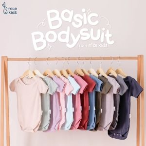 Nice Kids - Baby Basic Bodysuit (Baju Bayi / Bodysuit One Piece Jumper Romper Bayi)