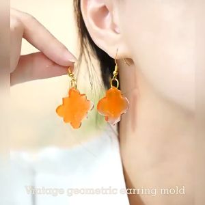 Resin DIY Silicone Mold Retro Earrings Pendant Crystal Glue Mold