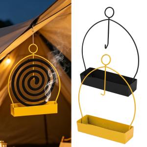 Modern Repellent Incense Rack Coil Incense Burner Frame Iron Mosquito Coil Holder For Household Bedroom Patio Home Decor