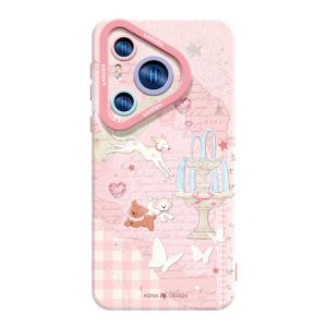 Asina | Ultra-Thin Liquid Silicone Huawei Pura80 Phone Case P60 Full Cover Anti-Fall Cute Cartoon Creative Network Red Soft P70 P40Pro P50Por+
