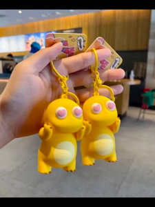 NODIA Gantungan Kunci Nailong Dino Lucu Keychain Tas Gantungan Kunci Gelembung Kunci Kartun