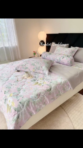 🌇HÀNG NHẬP🌇 Bộ Lụa Tencel Viscose Mát Mịn Bộ 4 Món Ga Gối và 5 Món Gồm Chăn Chần Bông Micro Cao Cấp _ Nemtot Bedding