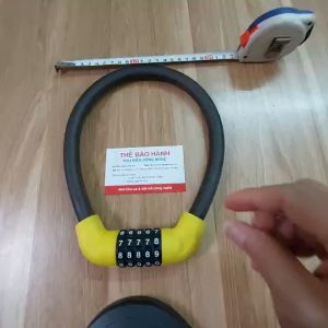 Khóa cáp chống trộm Khóa mật khẩu xe đạp 5 chữ số chống gỉ Tặng đèn van xe đạp