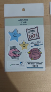 Adulting Vinyl Stickers | Vinyl Waterproof Sticker Sheets