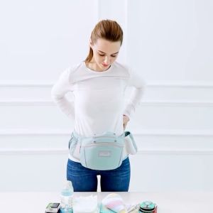 เป้อุ้มรัดเอว เด็กทารก ผ้าตาข่าย ยืดหยุ่น ระบายอากาศได้ดี เบา มีช่องเก็บเยอะ HP05