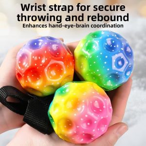 Bouncing Toy Ball for Fun and Exercise with Wrist Rope
